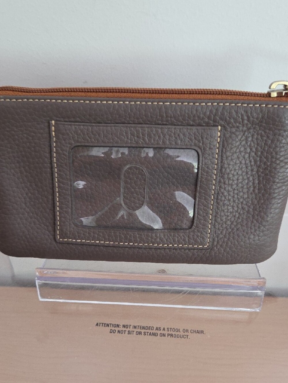 Dooney & Bourke Yellow and Brown Pebbled Leather Pouch Bundle, EUC - Picture 3 of 7